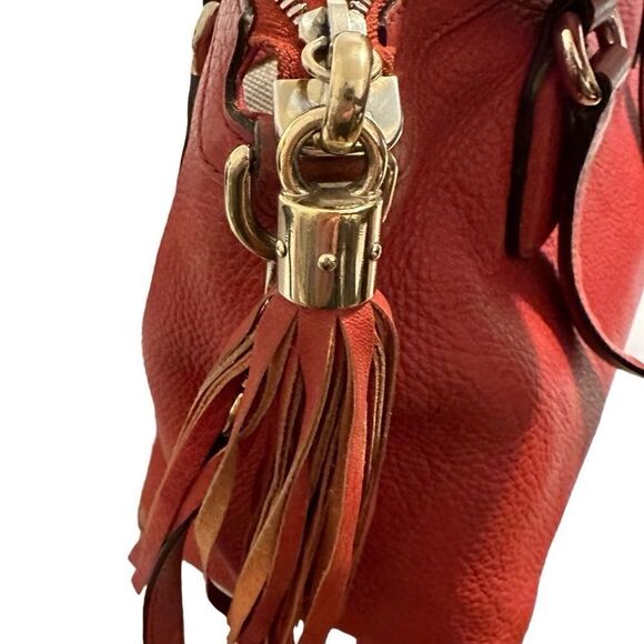 Gucci orange red soho two ways cross body bag and tote - Picture 3 of 16